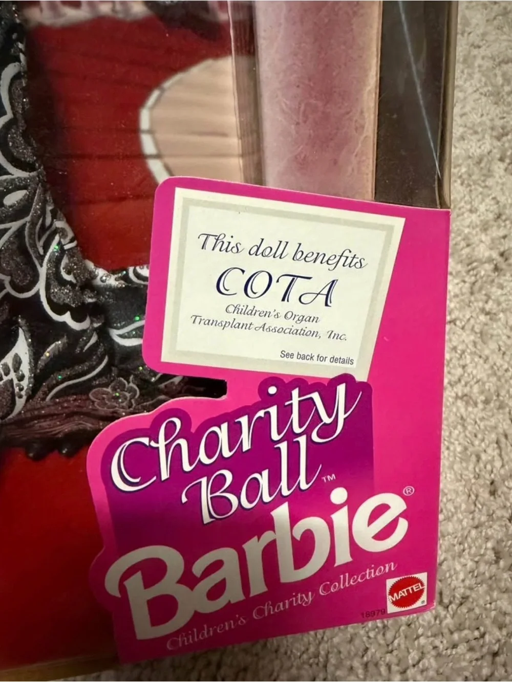 Mattel Barbie Charity Ball Doll in Black and Silver Gown